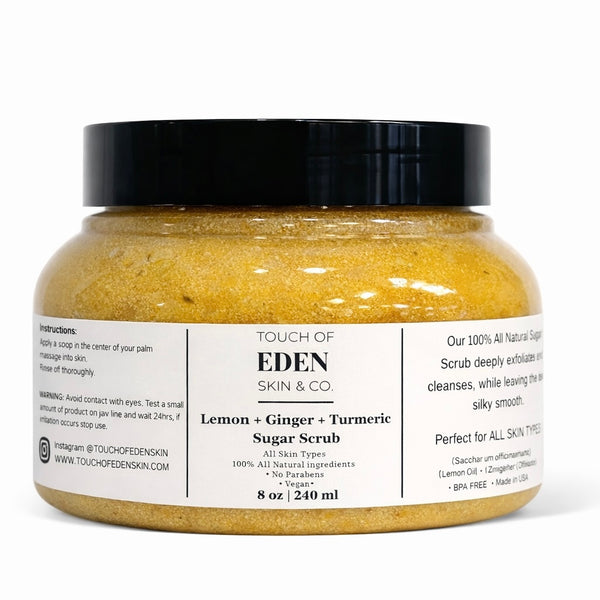 Lemon + Ginger + Turmeric Sugar Scrub