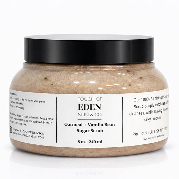 Oatmeal + Vanilla Bean Sugar Scrub