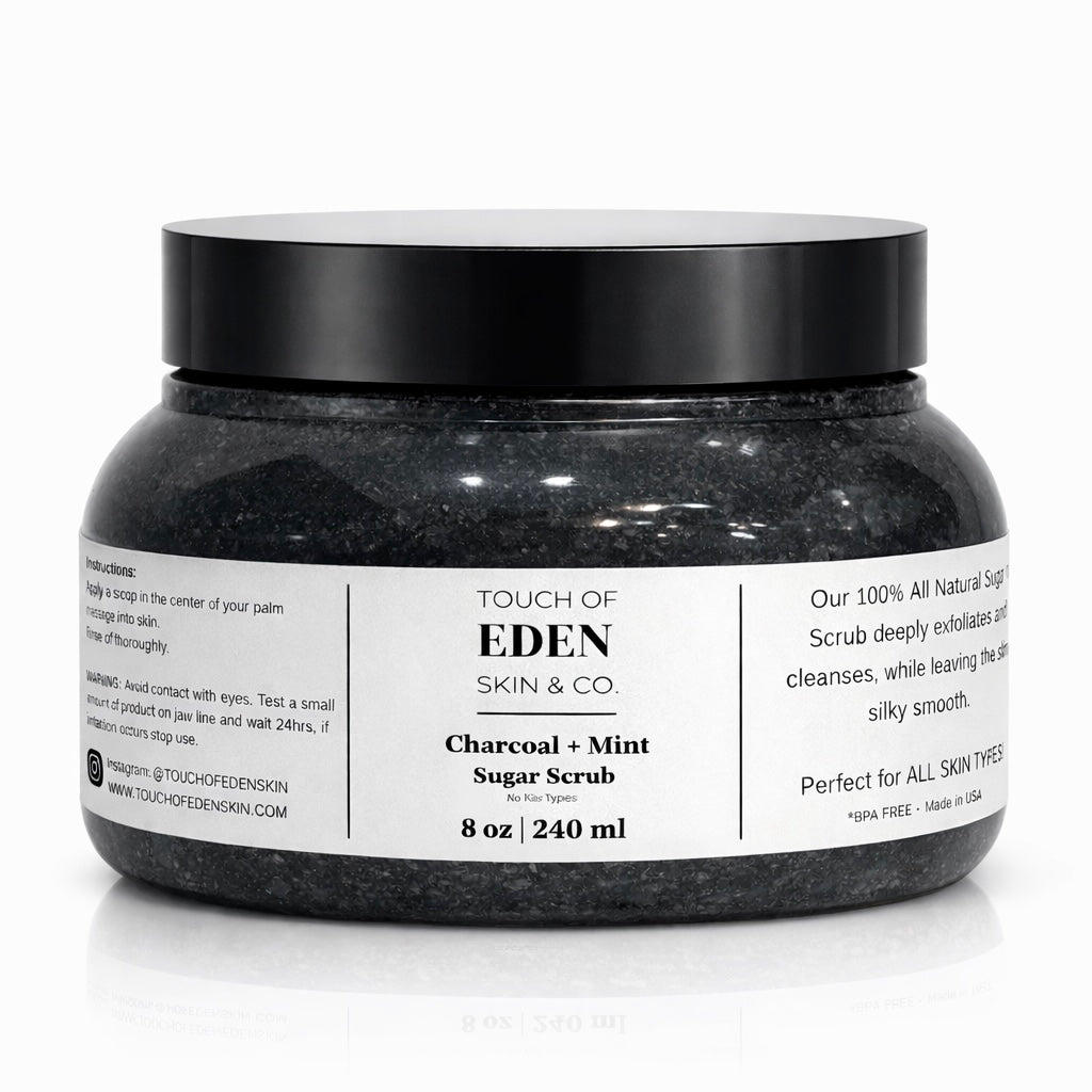 Charcoal + Mint Sugar Scrub
