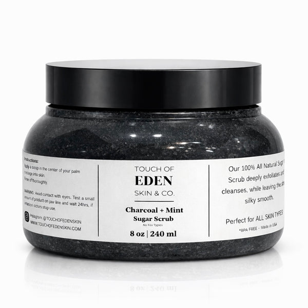Charcoal + Mint Sugar Scrub